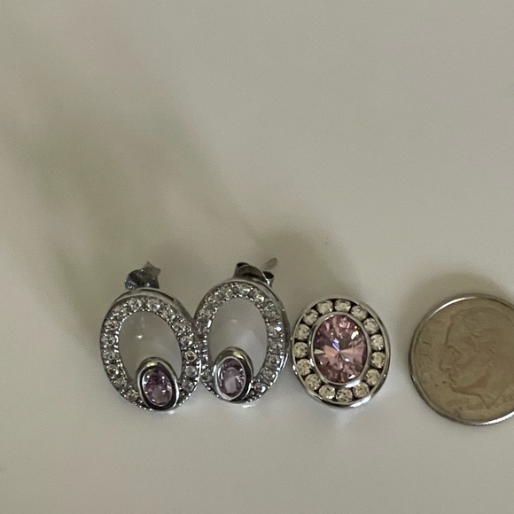 Pink Sapphire Earrings & Pendant Set - Picture 11 of 11